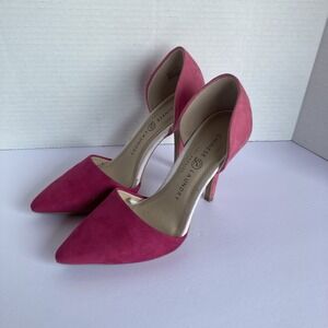 Chinese Laundry Womens D'Orsay‎ Heels Size 6.5 Pink Color Stilet Suede Shoes